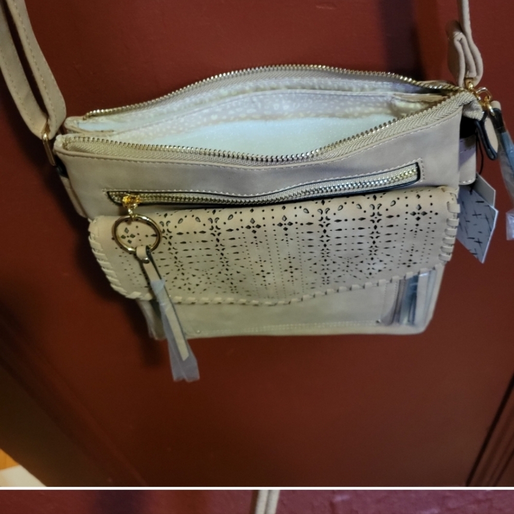 NYC Natural Style Over The Shoulder Handbag - Picture 9 of 13
